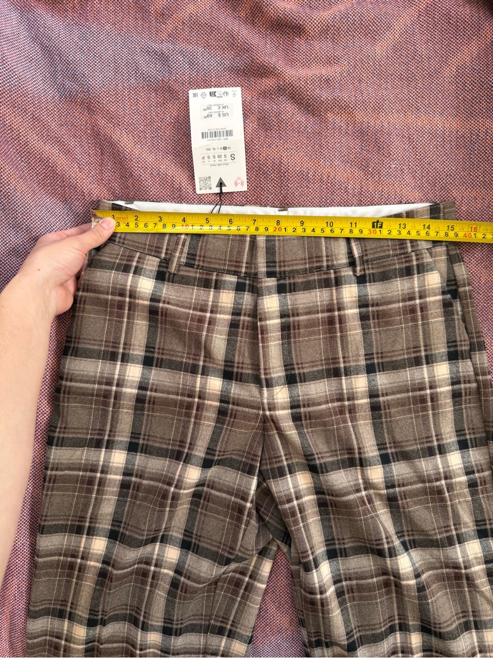 ZARA PLAID PANTS size S - Picture 4 of 12